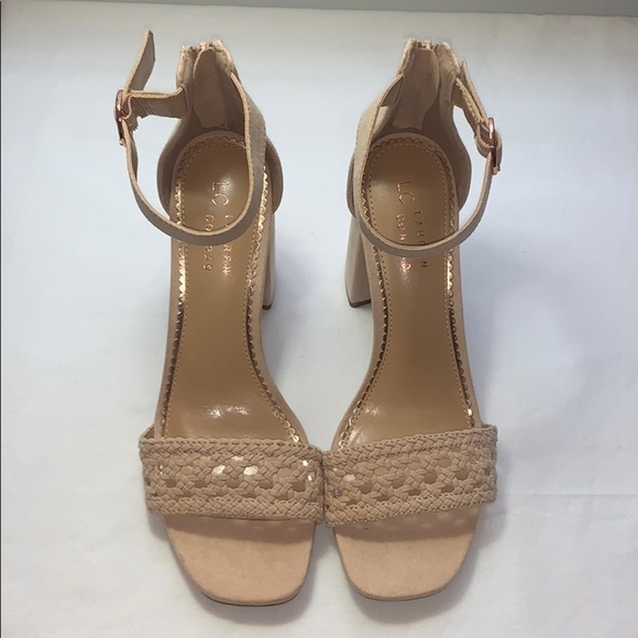 LAST ONE AVAILABLE - New Women's LC Lauren Conrad Block Heel Sandals Size 9.5 - Picture 3 of 11